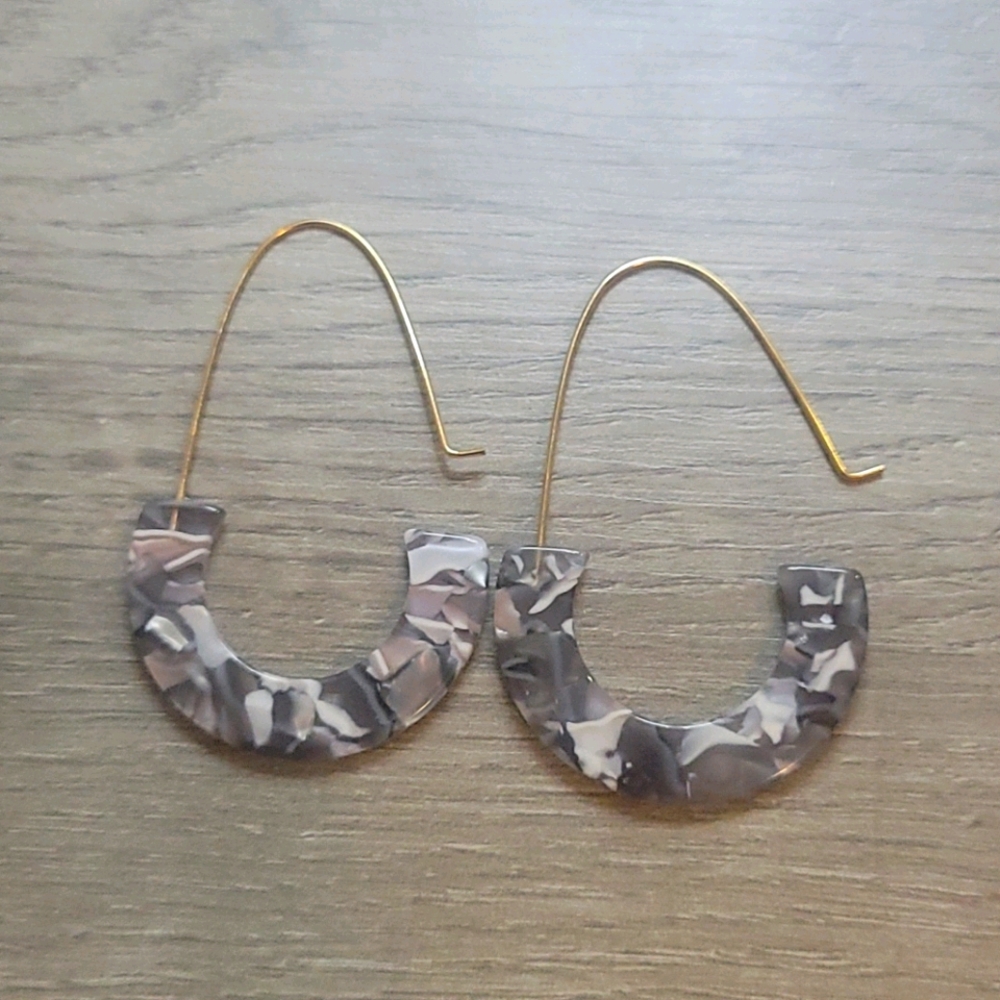 Marble Teardrop Earrings